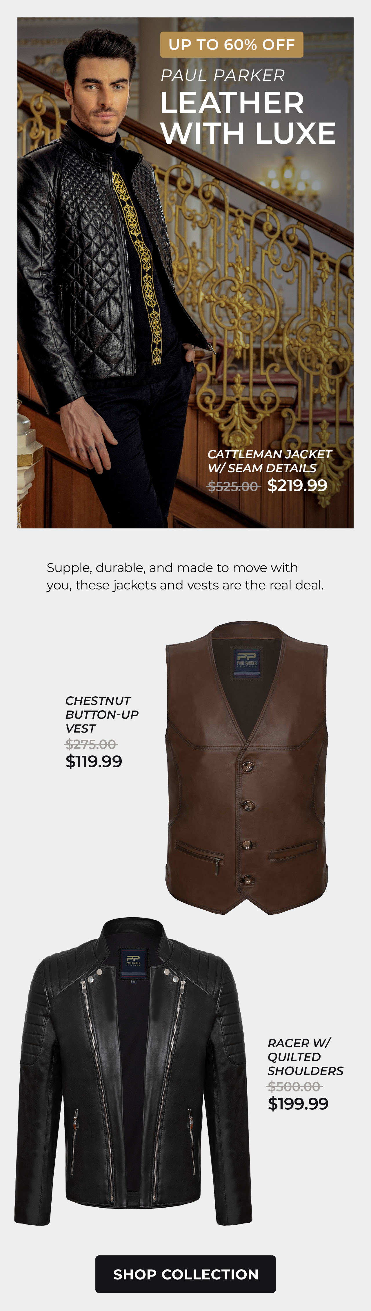 Paul Parker Leather Jackets & Vests