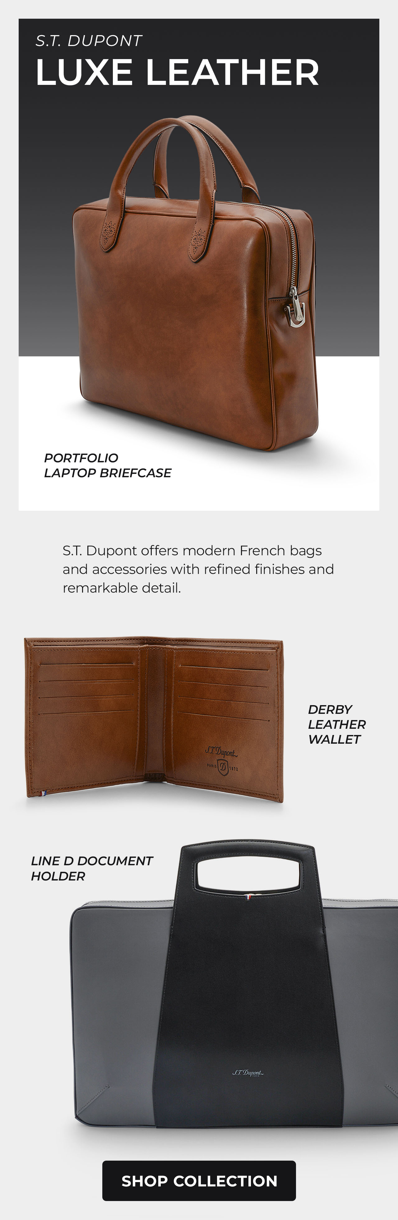 S.T. Dupont Leather Bags & Accessories