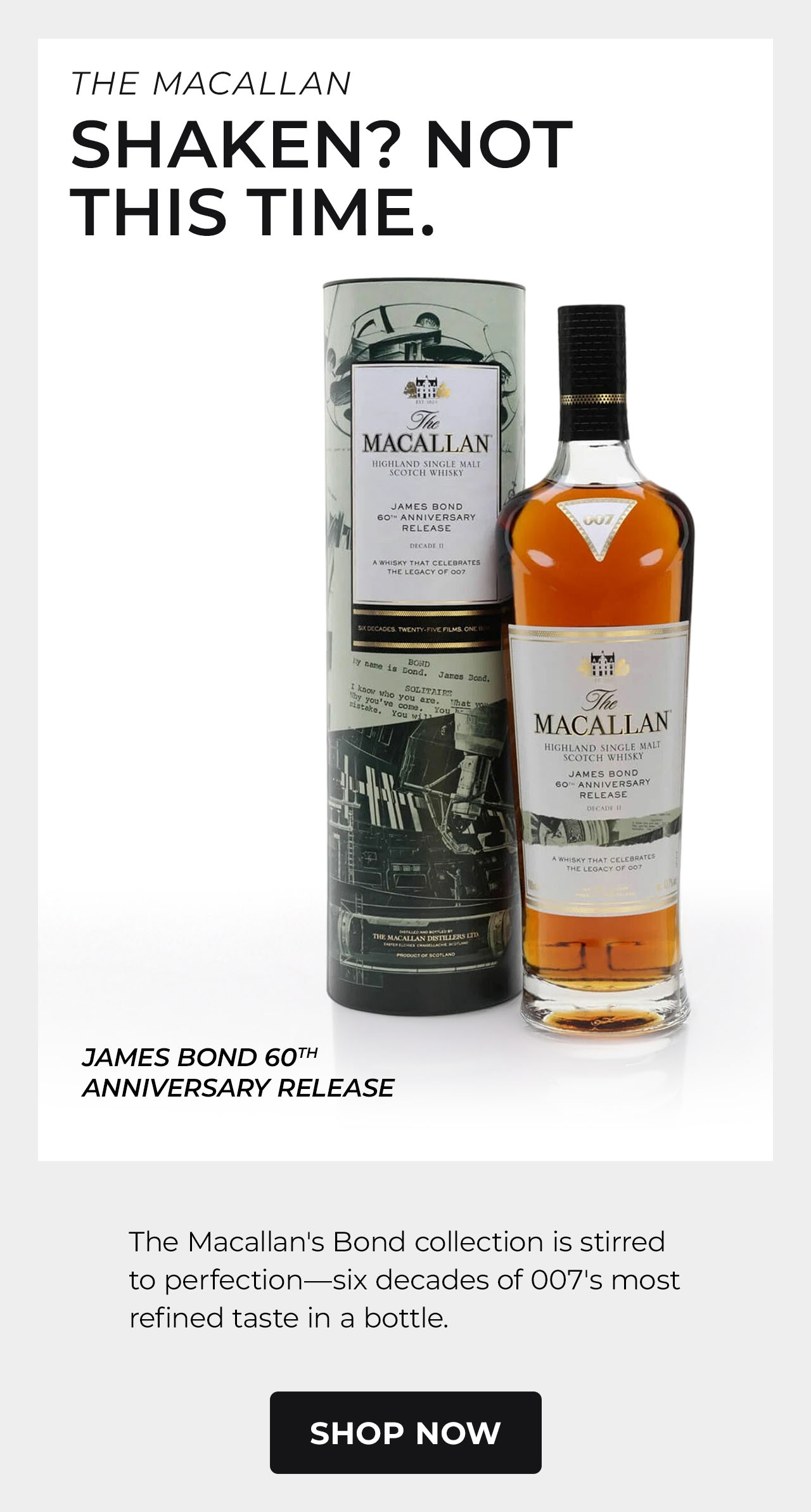 The Macallan James Bond 60th Anniversary Decade II