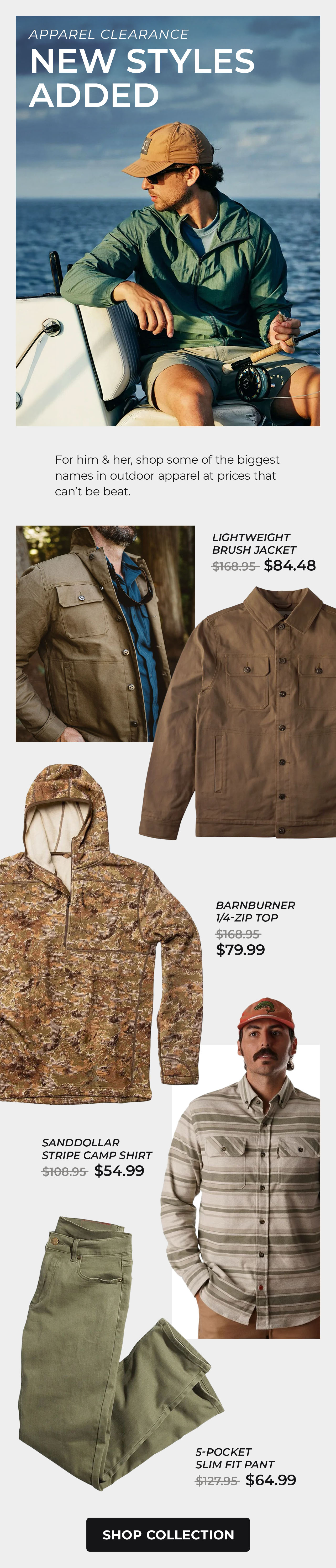 Apparel Clearance For Him & Her
