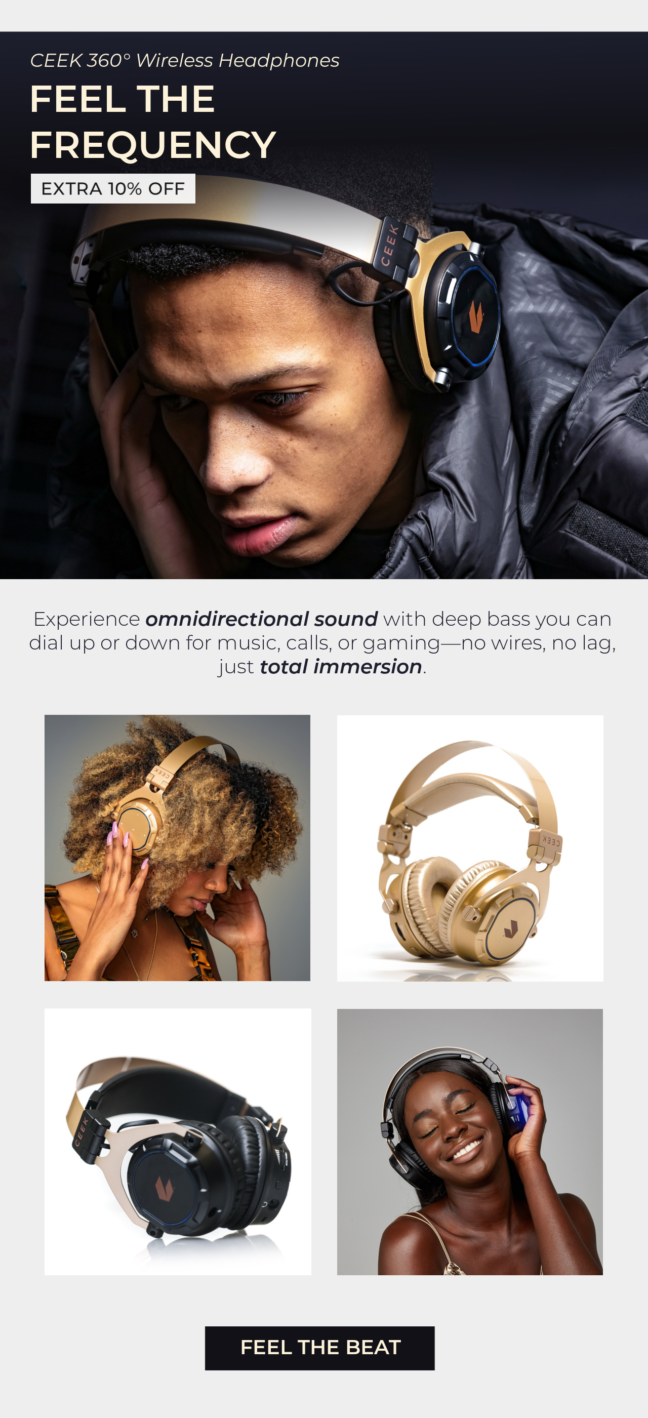 Ceek Wireless Bluetooth Headphones