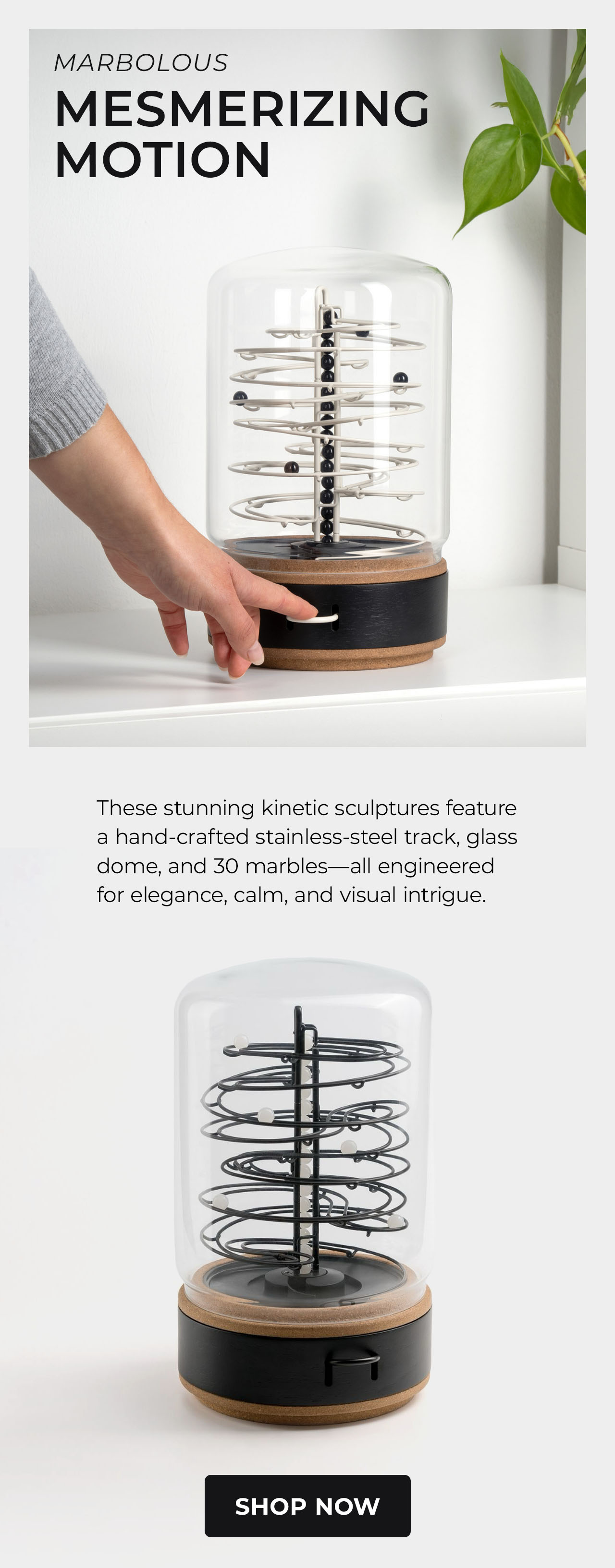 Marbolous Kinetic Motion Sculpture