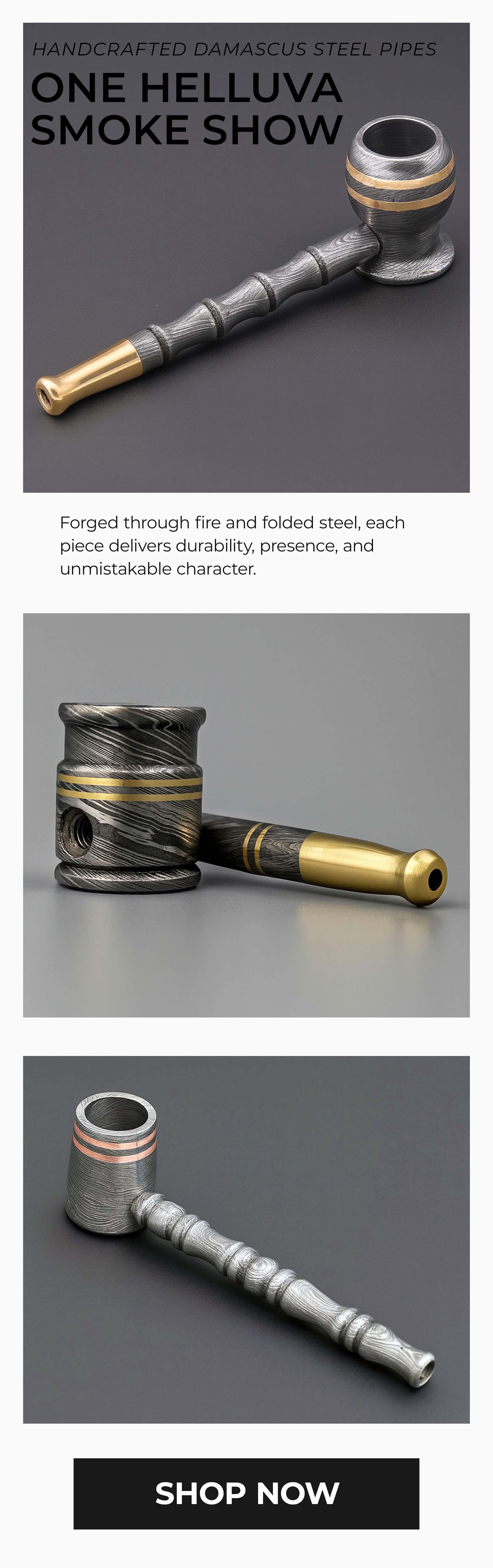 Damascus Steel Pipes