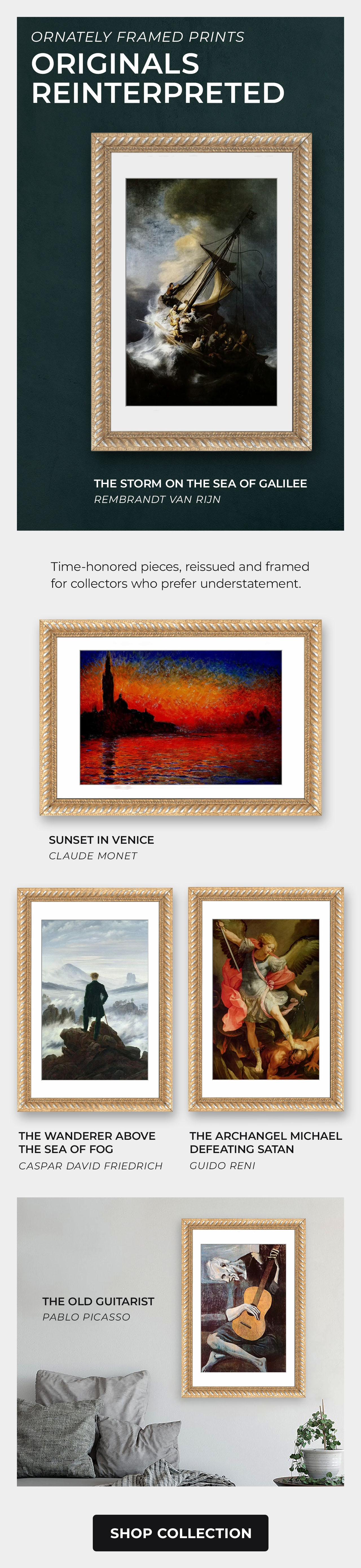 Ornately Framed Classic Art Prints