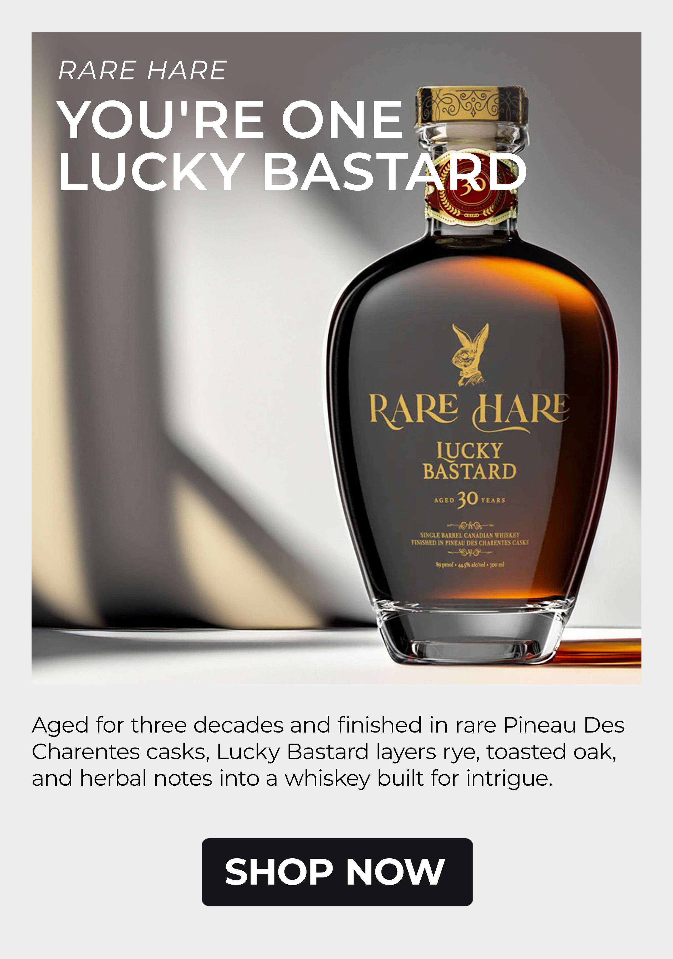Rare Hare Lucky Bastard Whiskey