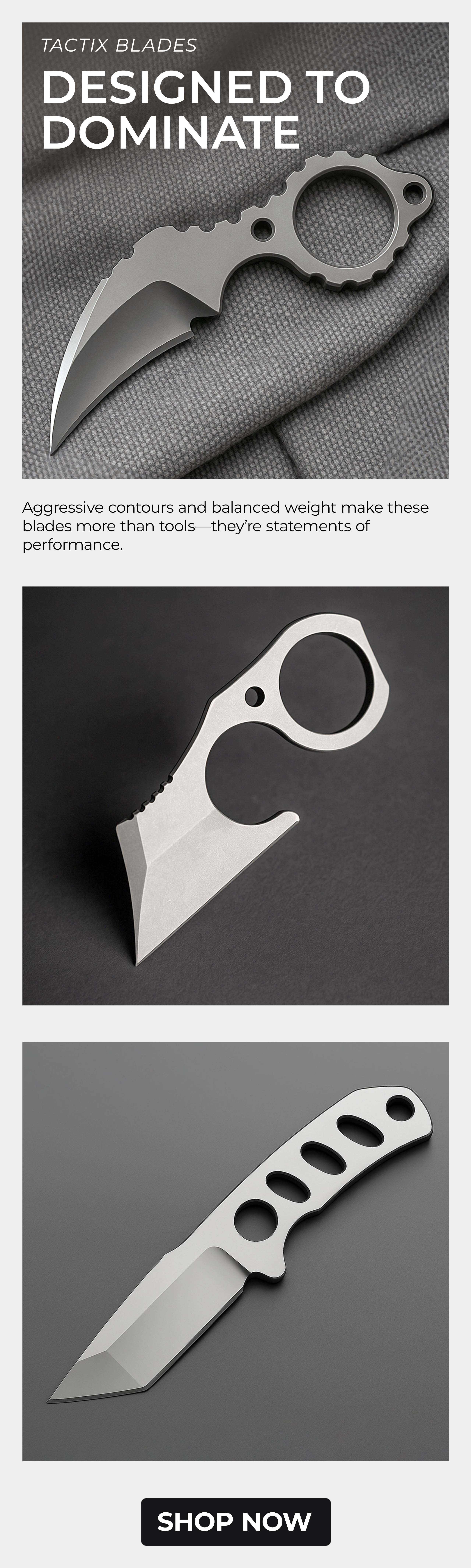 Tactix Blades Fixed Blade Knives