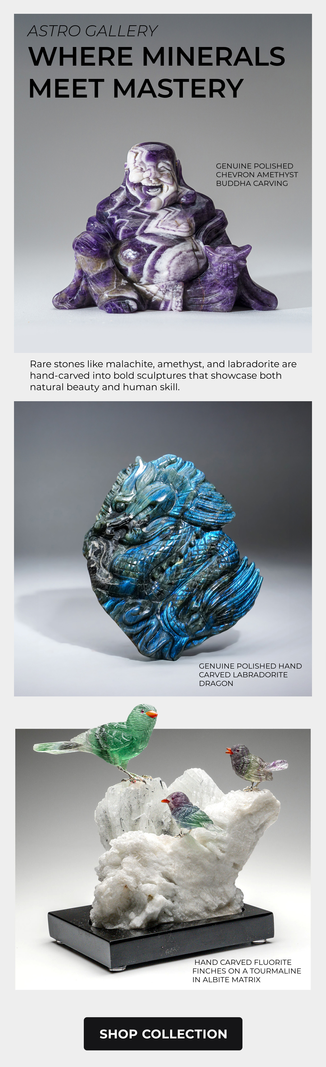 Astro Gallery Carved Minerals