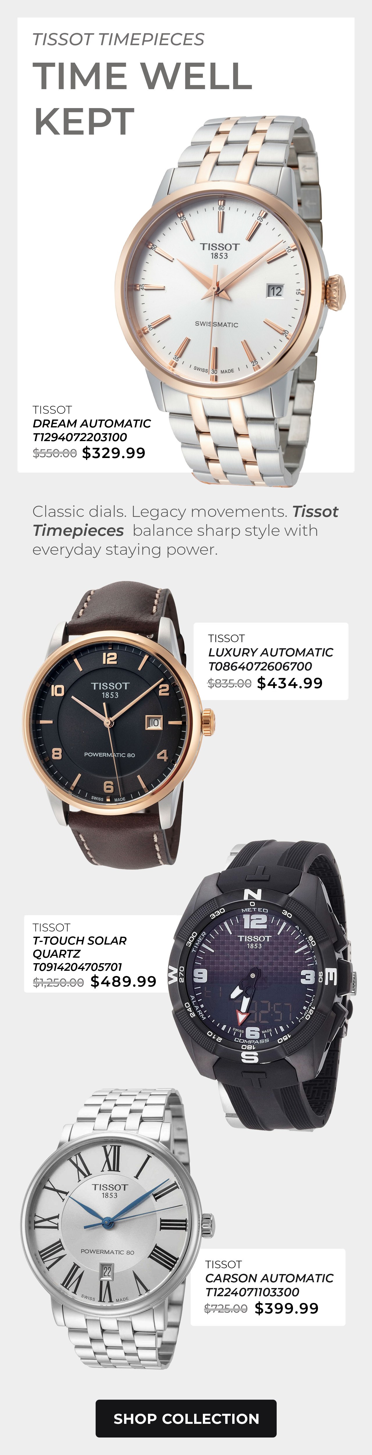 Tissot Watches For Him & Her