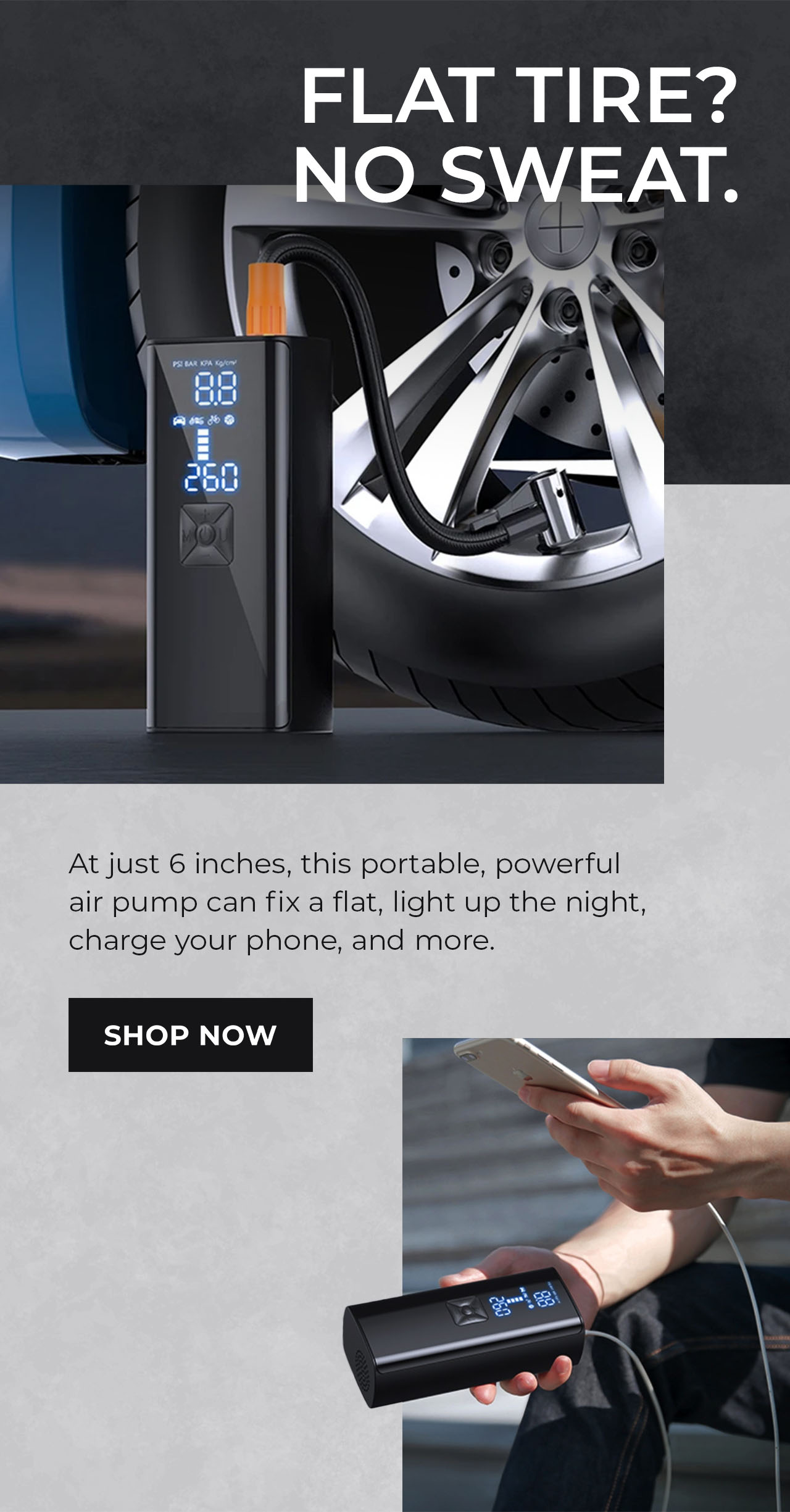 Iltide Portable Tire Inflator