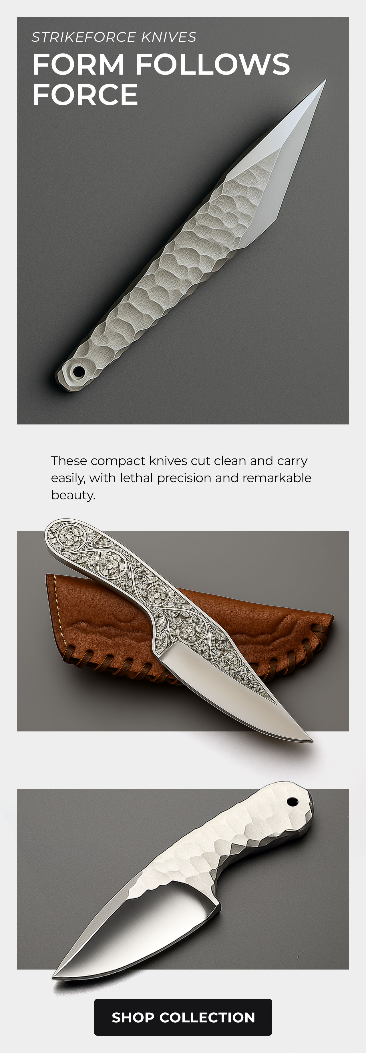 Strikeforce Engraved Knives