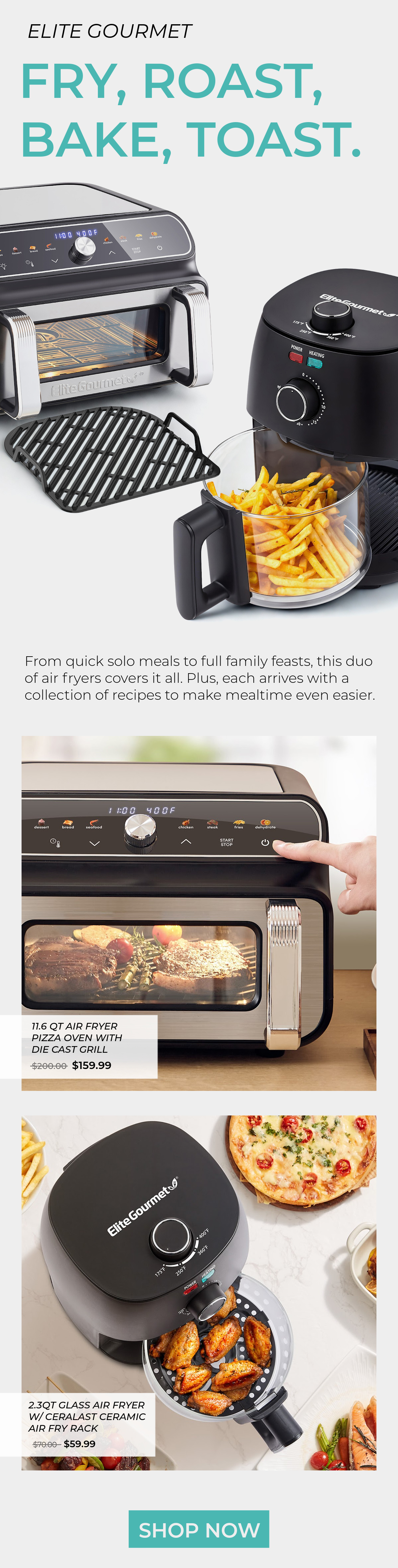 Elite Gourmet Air Fryers