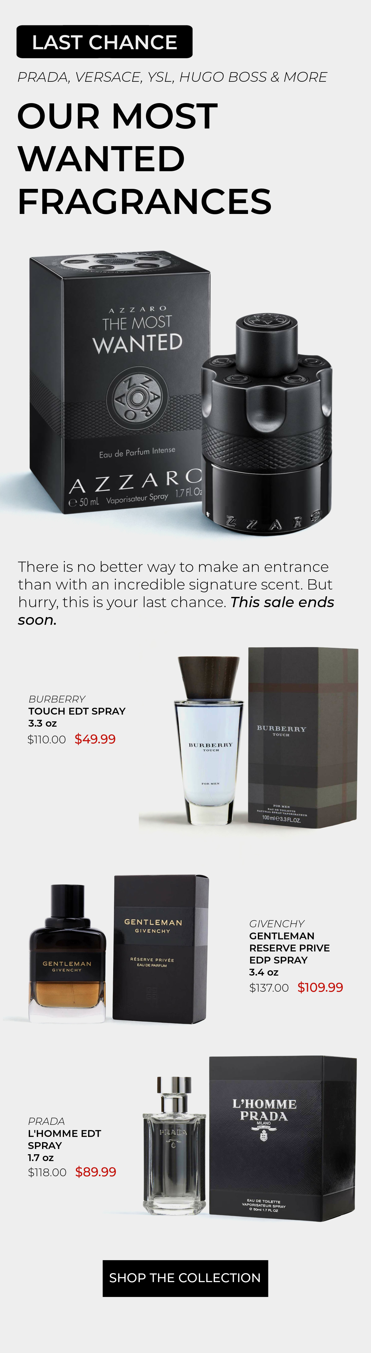 Prada, Versace, YSL & More - Designer Fragrances