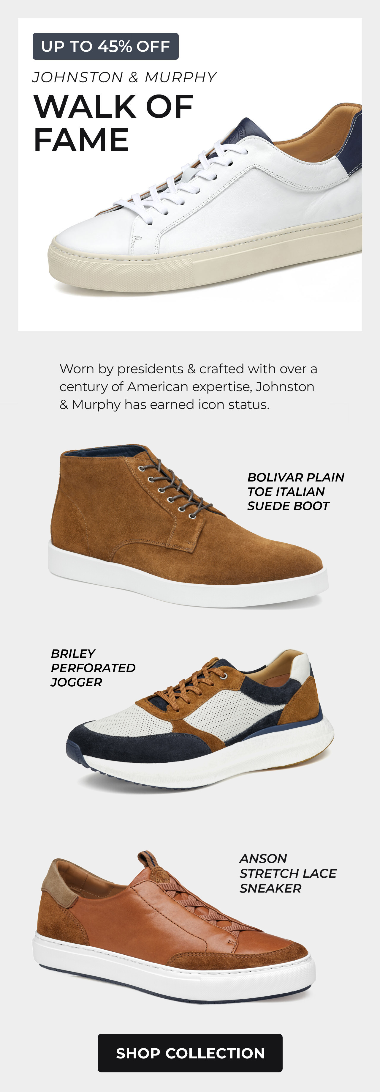 Johnston & Murphy Casual Footwear
