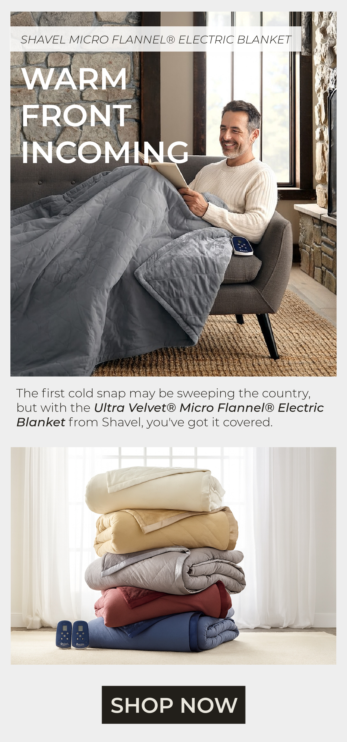 Shavel Ultra Velvet Electric Blanket