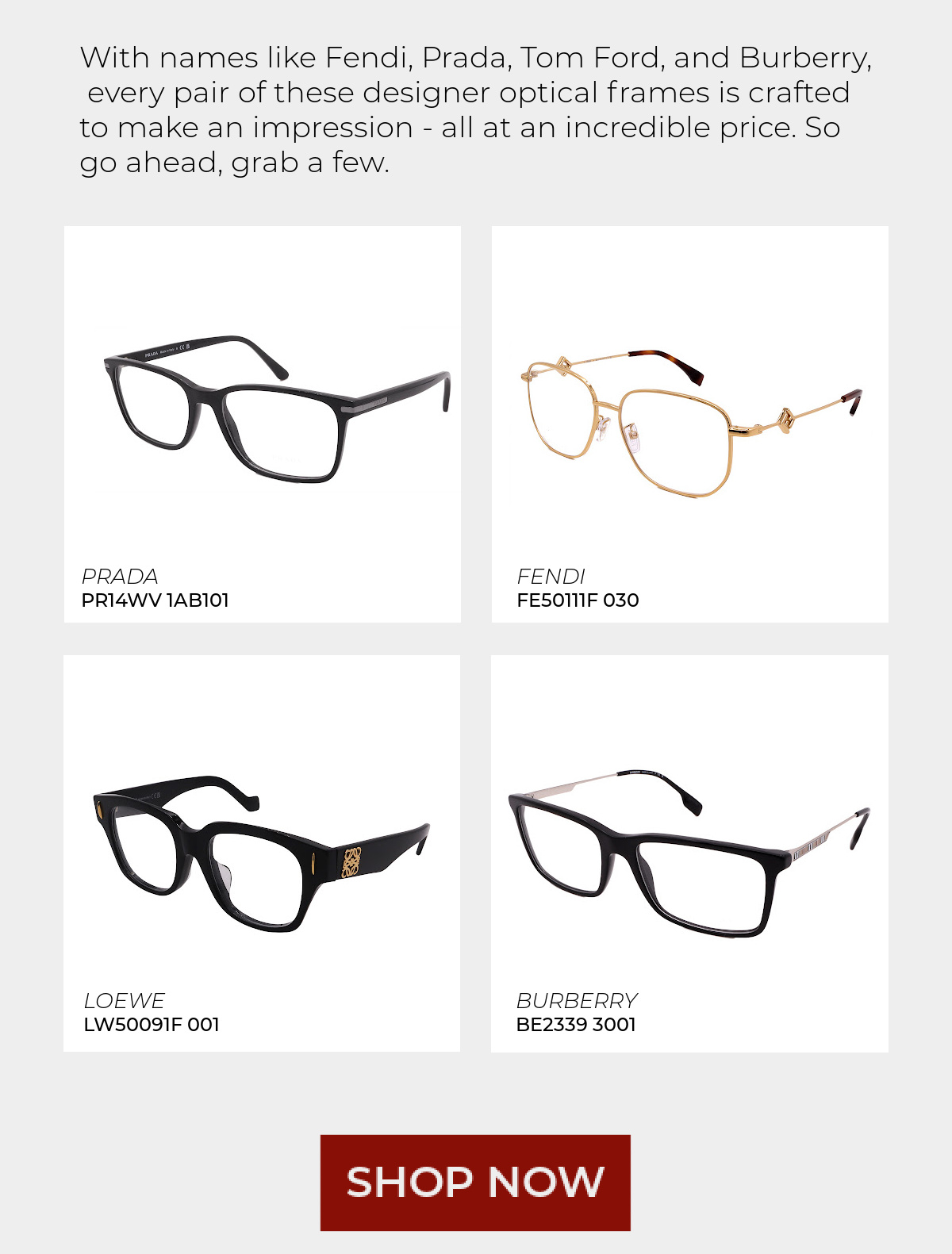 Fendi, Prada, Tom Ford, & More