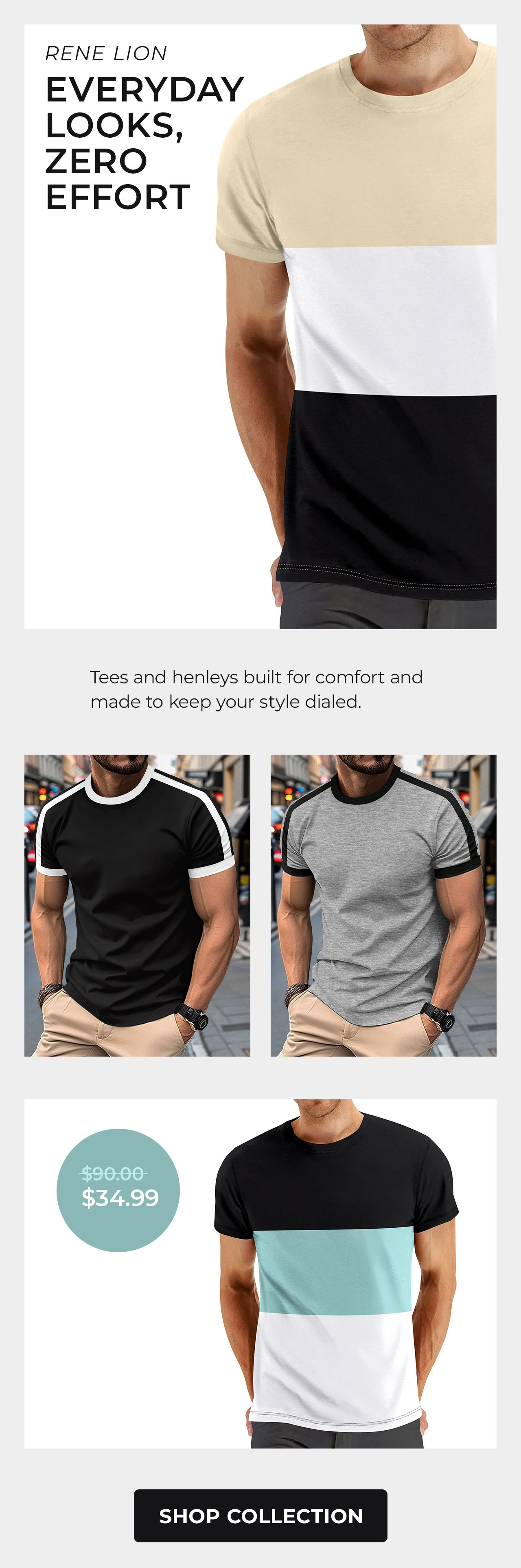 Rene Lion Colorblock Shirts