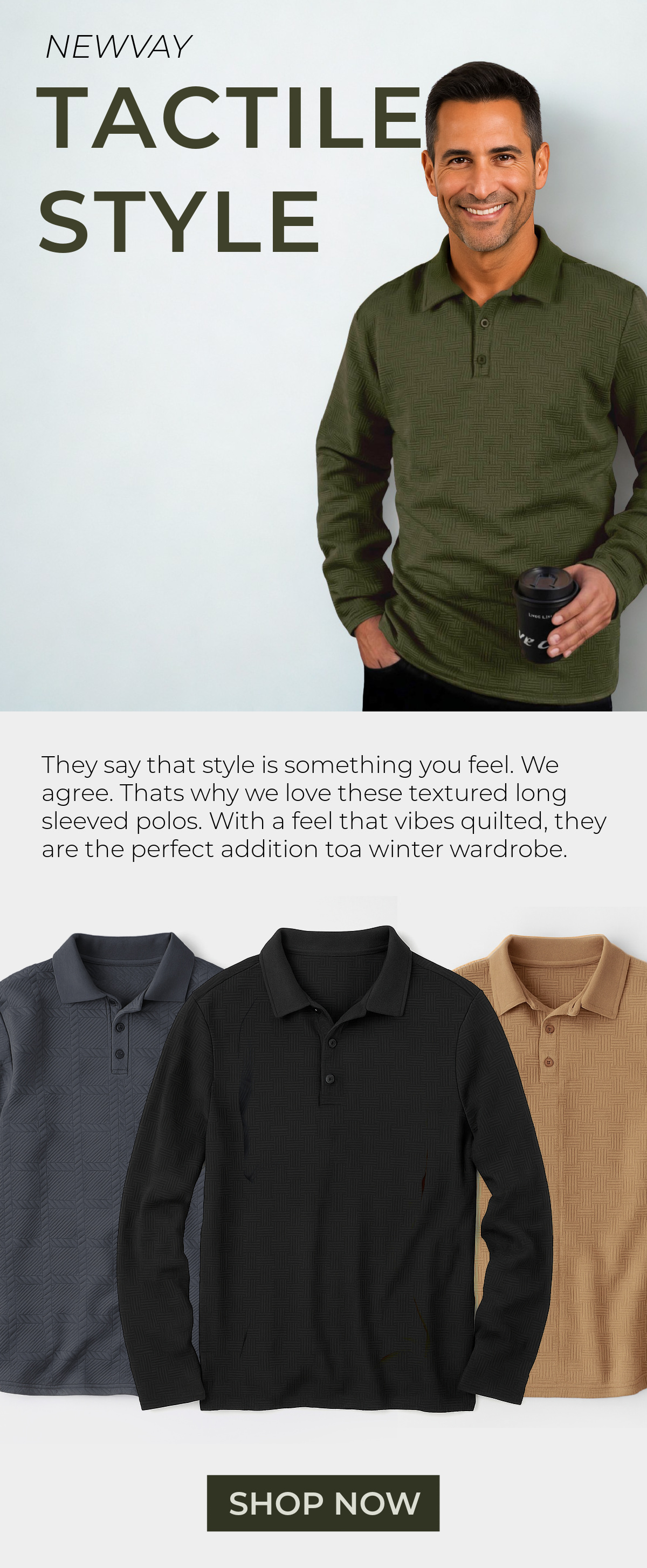 Newvay Textured Polos