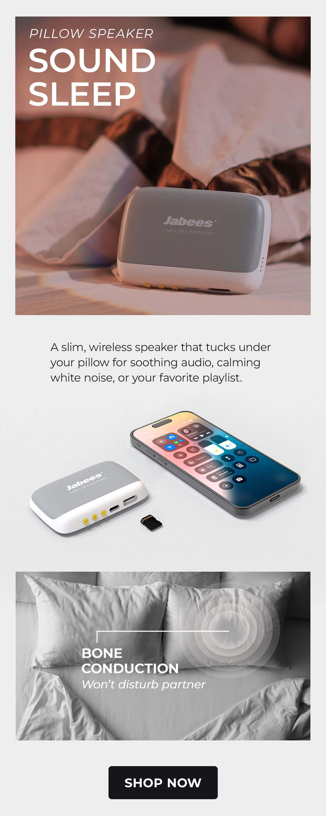 Jabees Pillow Speaker