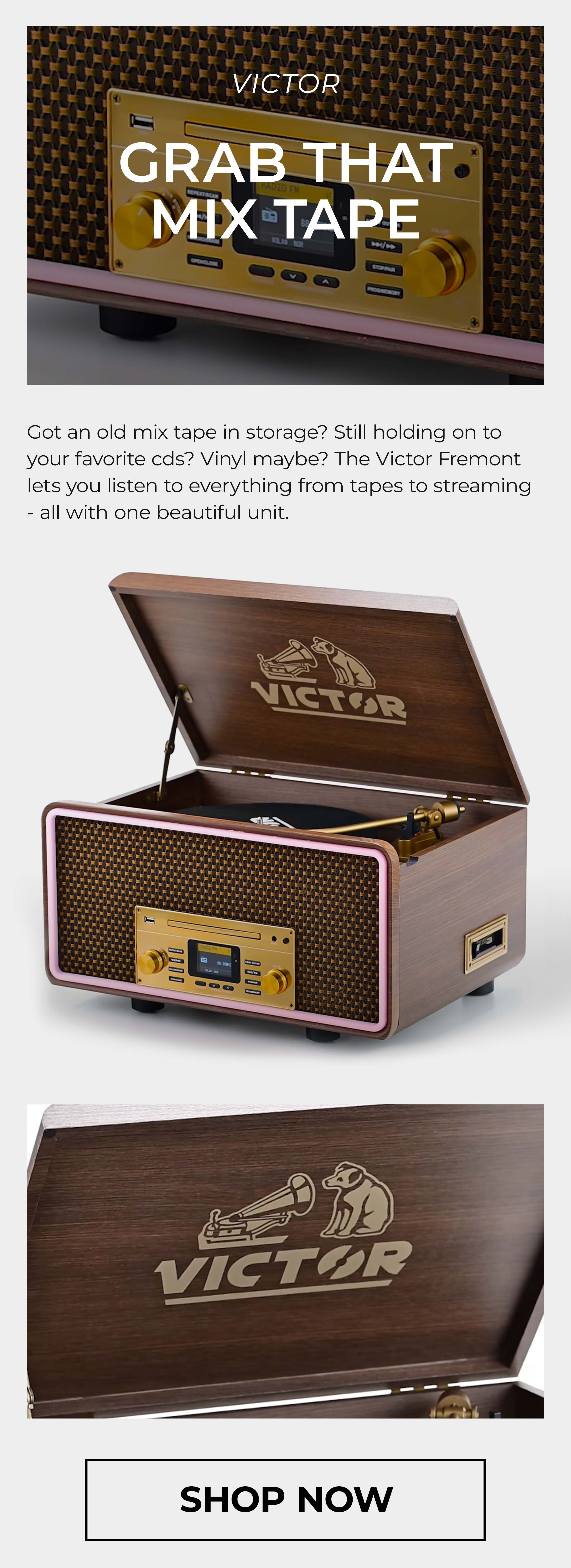 Victor Fremont 8-in-1 Music Player