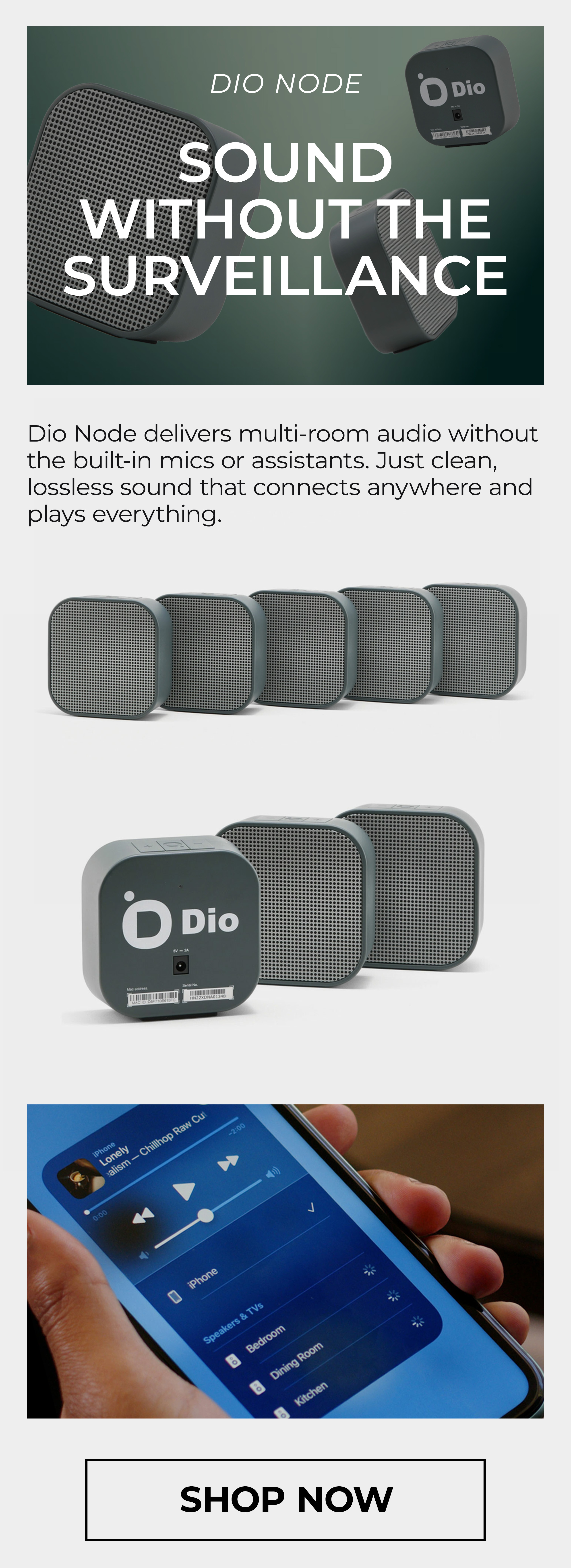 Dio Node Multi-room Speaker System