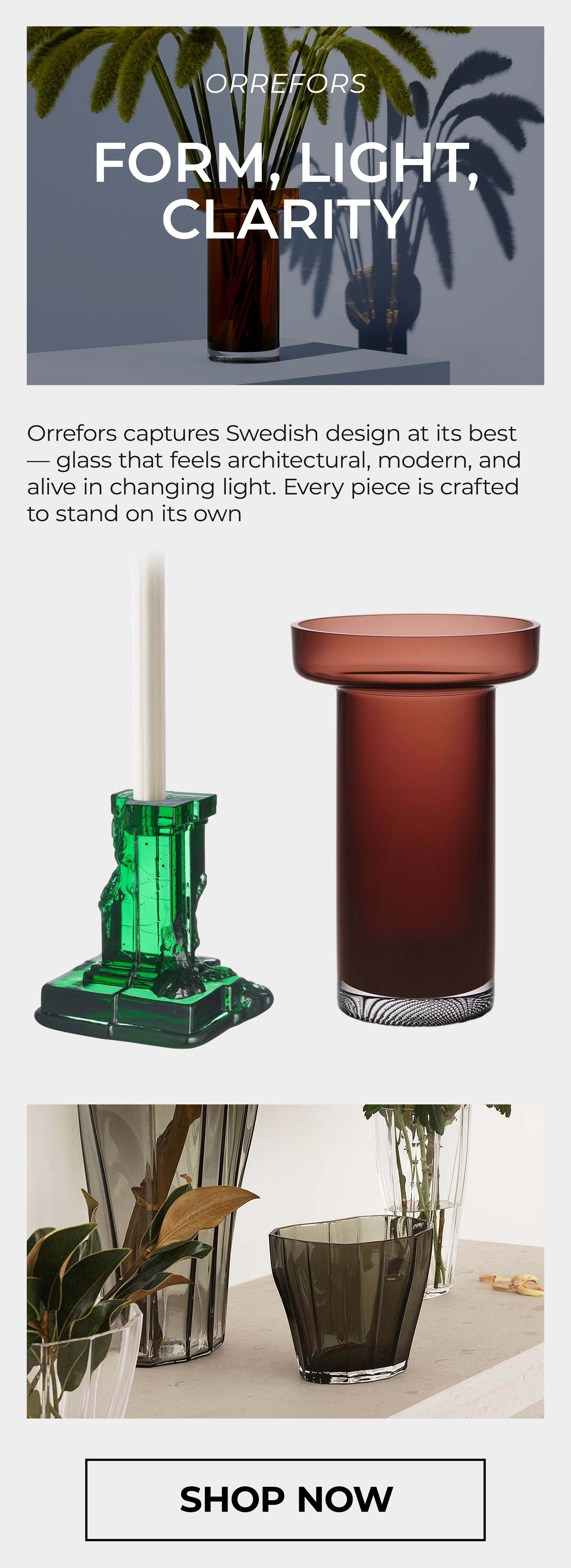 Orrefors Swedish Glass