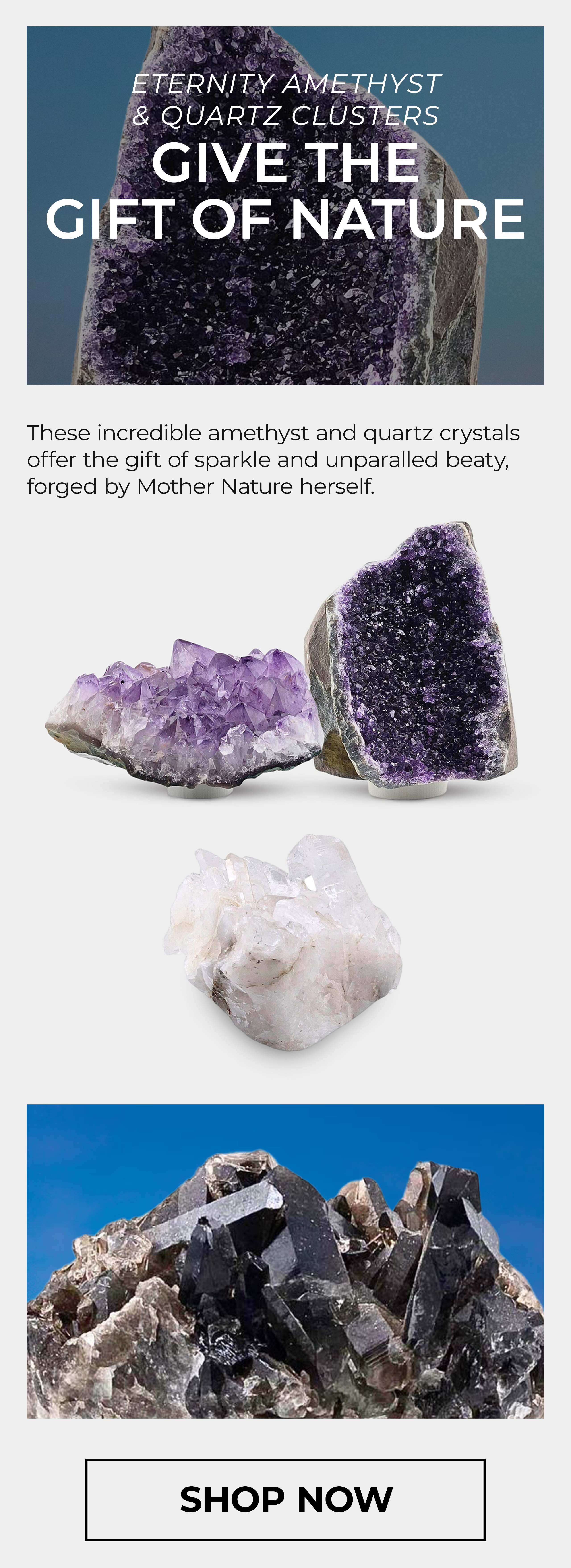 Amethyst & Quartz Crystals
