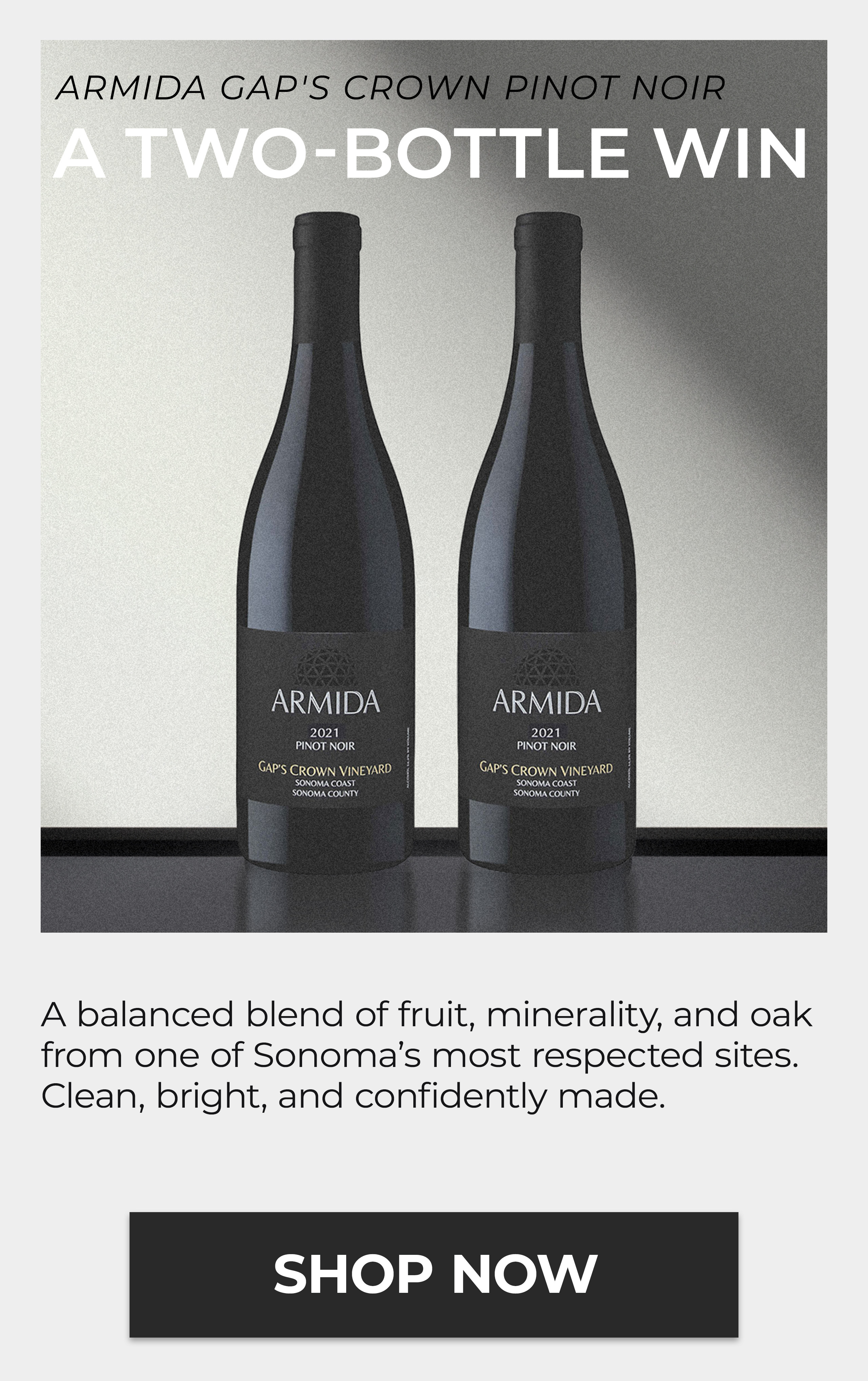 Armida Gaps Crown Pinot Noir