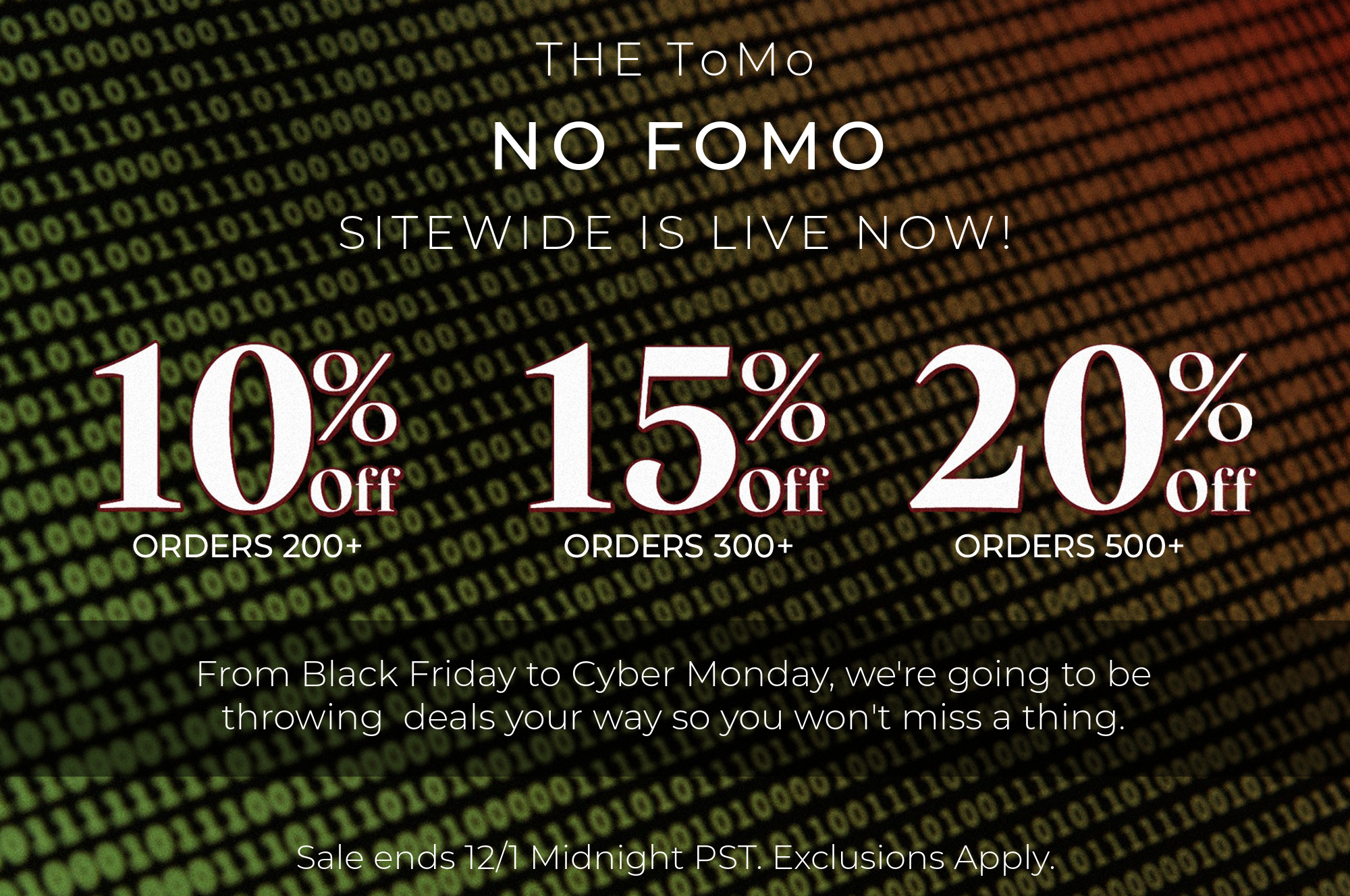 ToMo NO FOMO Promo