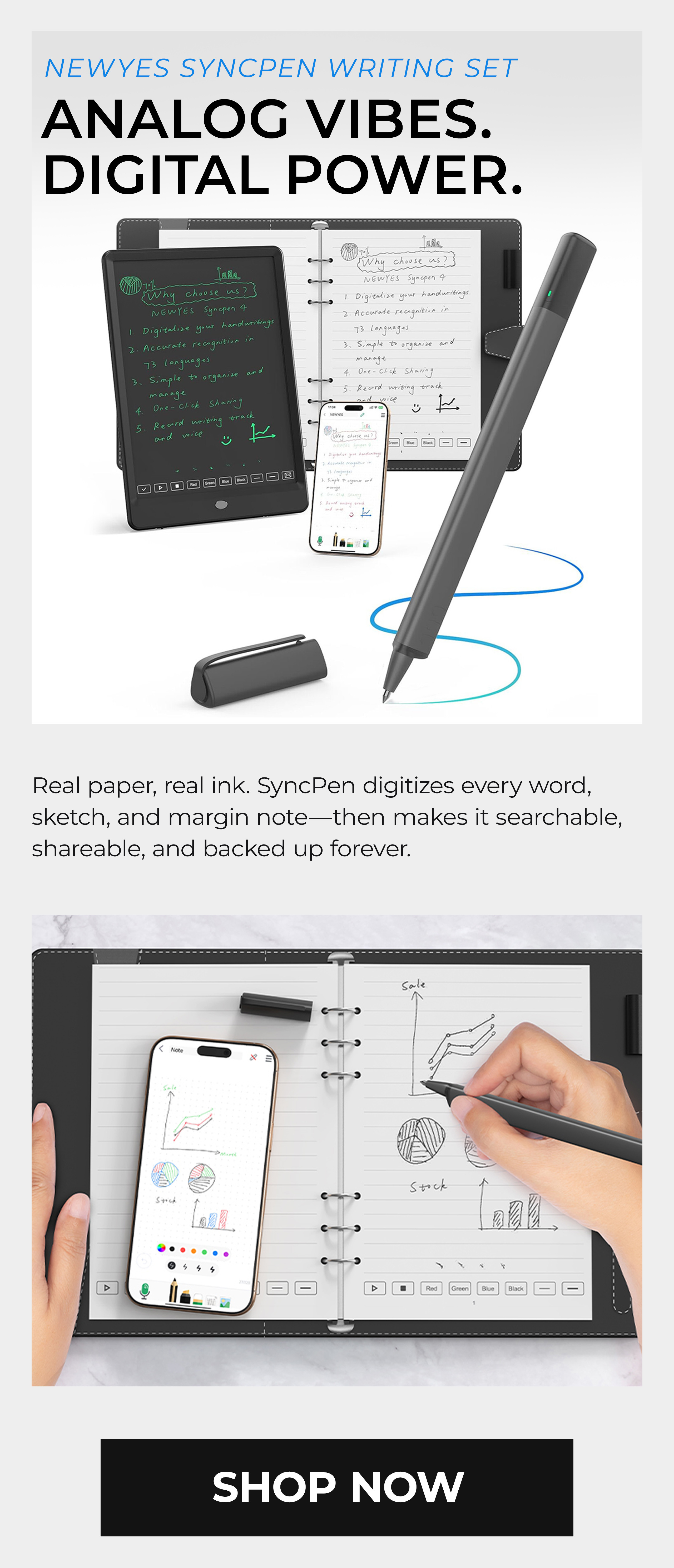 Newyes SyncPen Smart Writing Set
