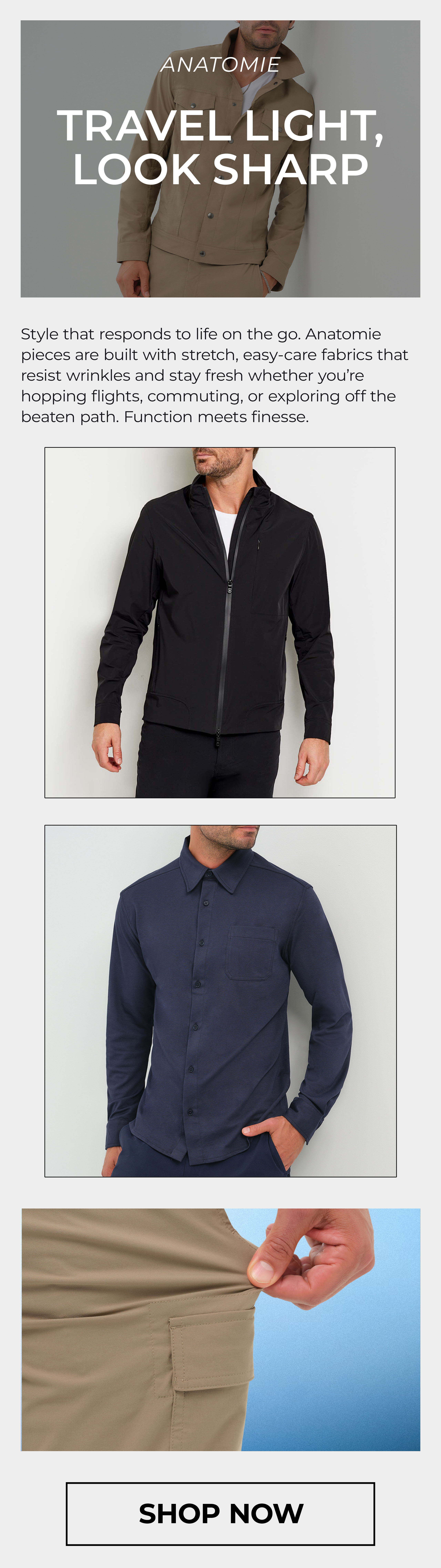 Anatomie Travel Apparel