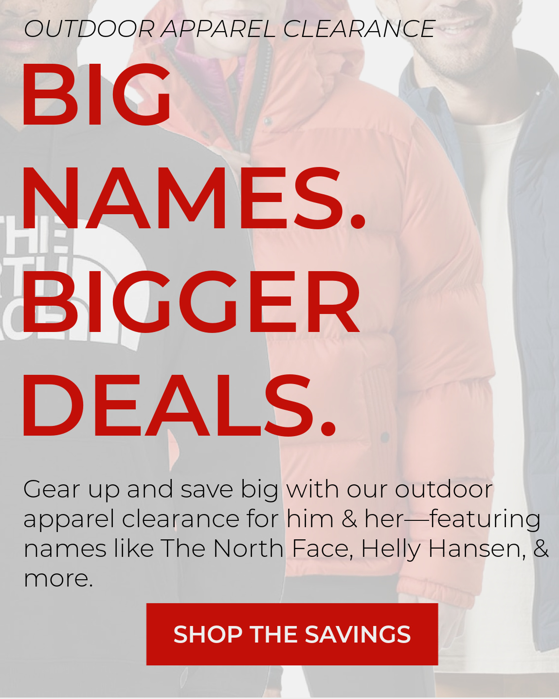 Outdoor Apparel Clearance
