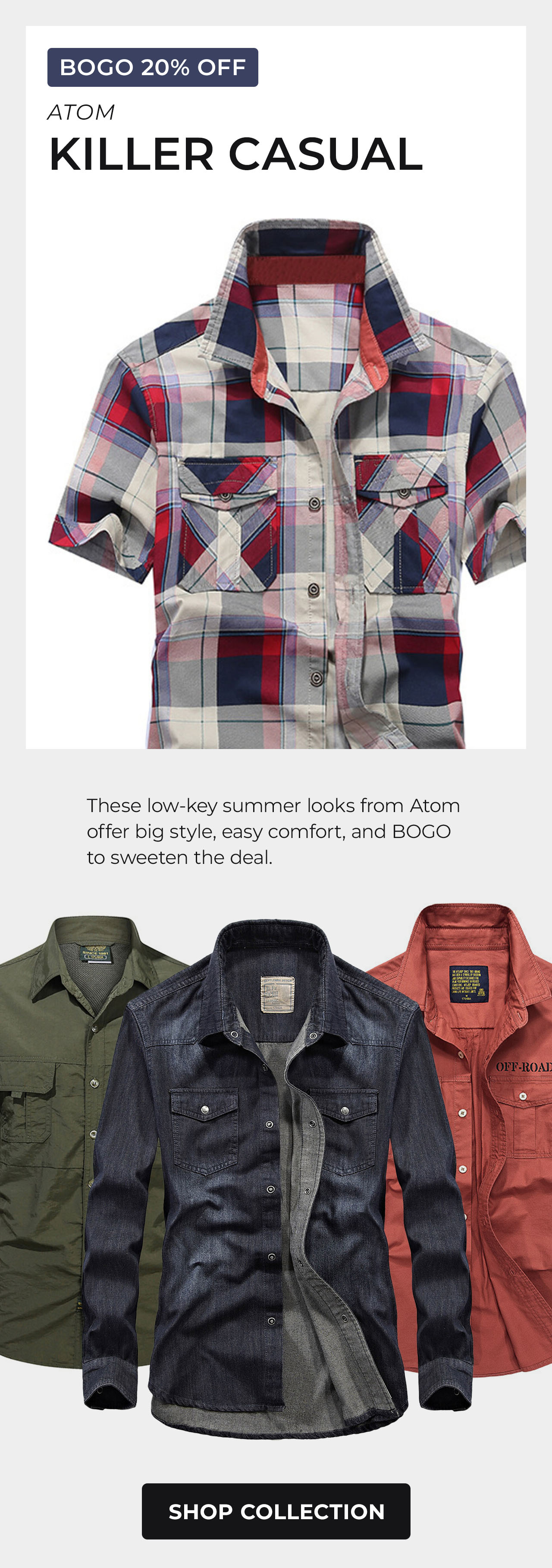 Atom Button Ups