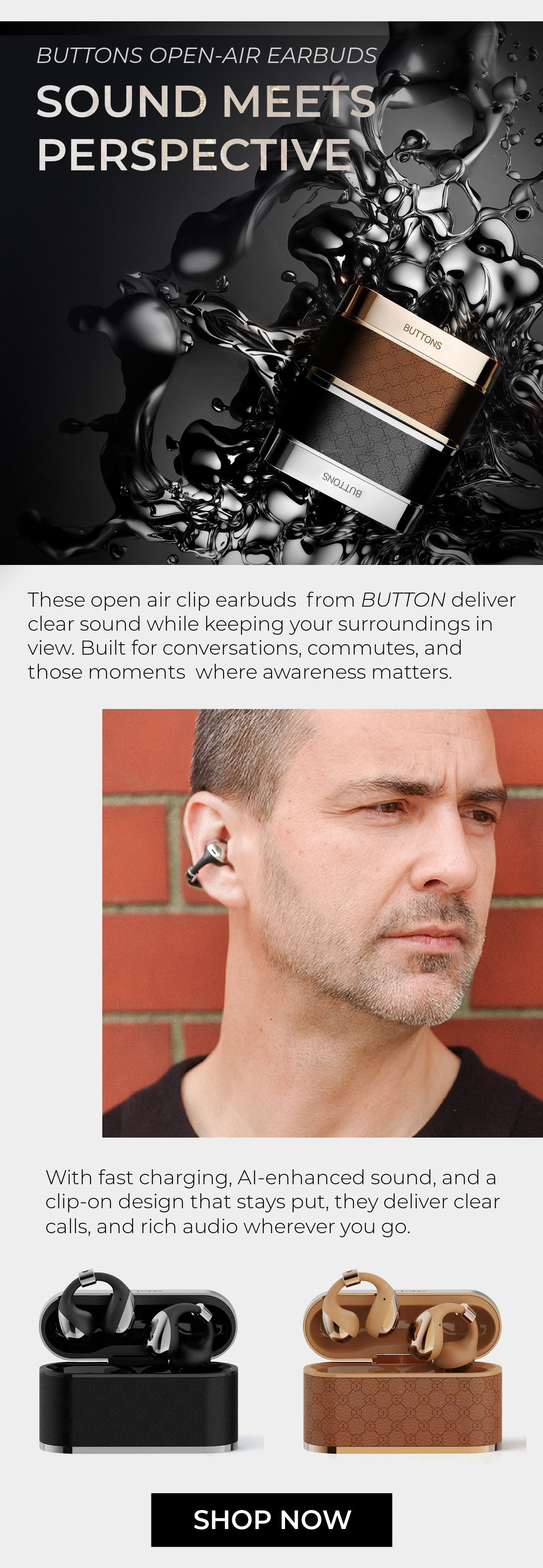 Buttons Earbuds