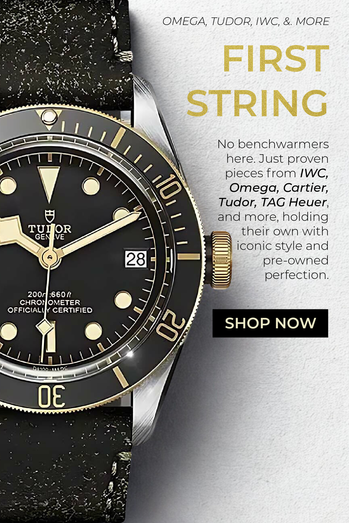 Watches from IWC, Cartier, &: More