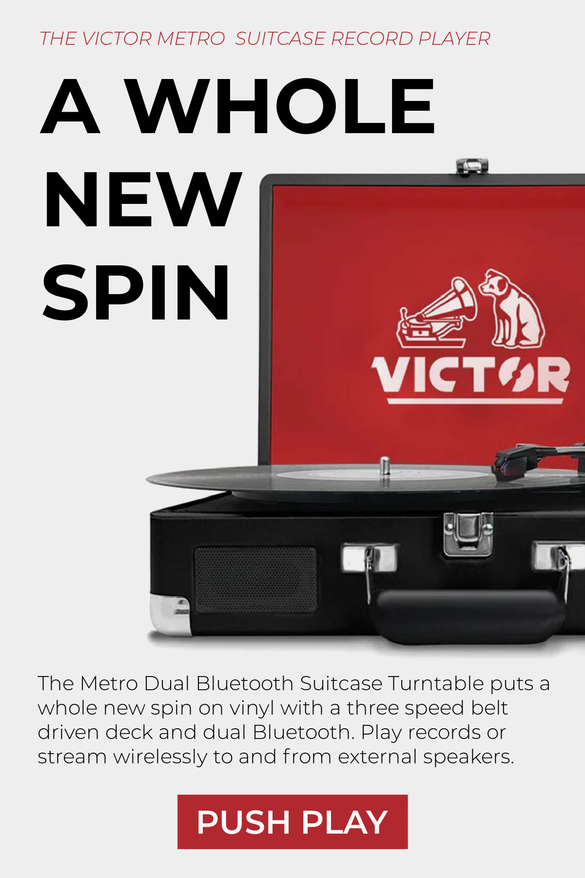 Victor Metro Suitcase Record Player