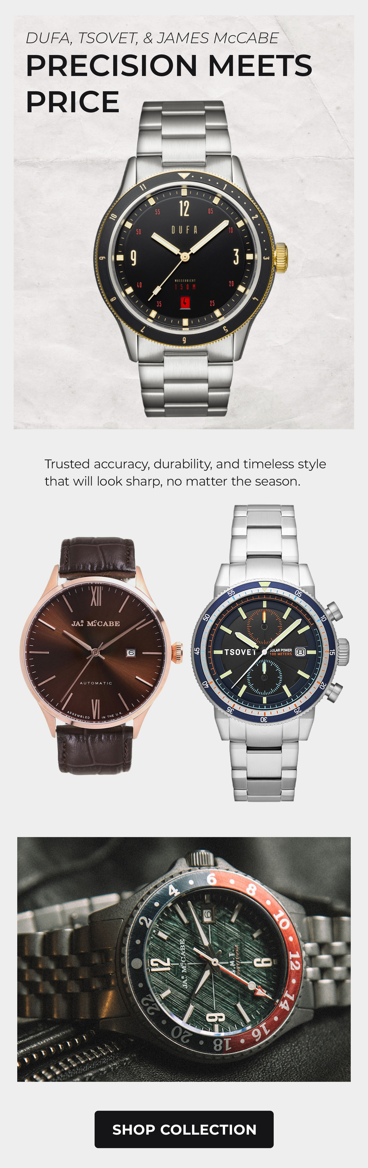 Dufa, Tsovet, James McCabe