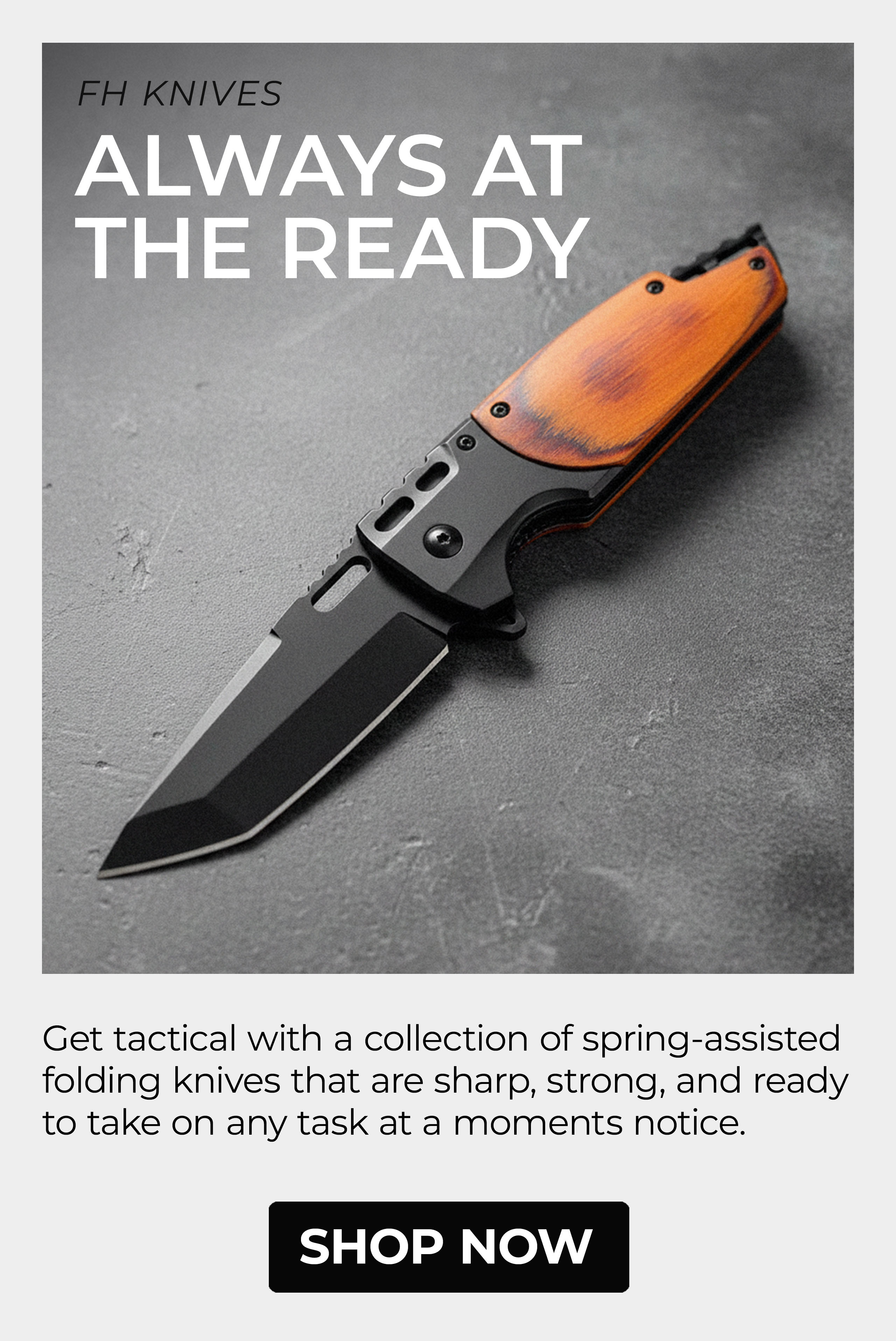 FH Knives Spring Assisted Folding Knives