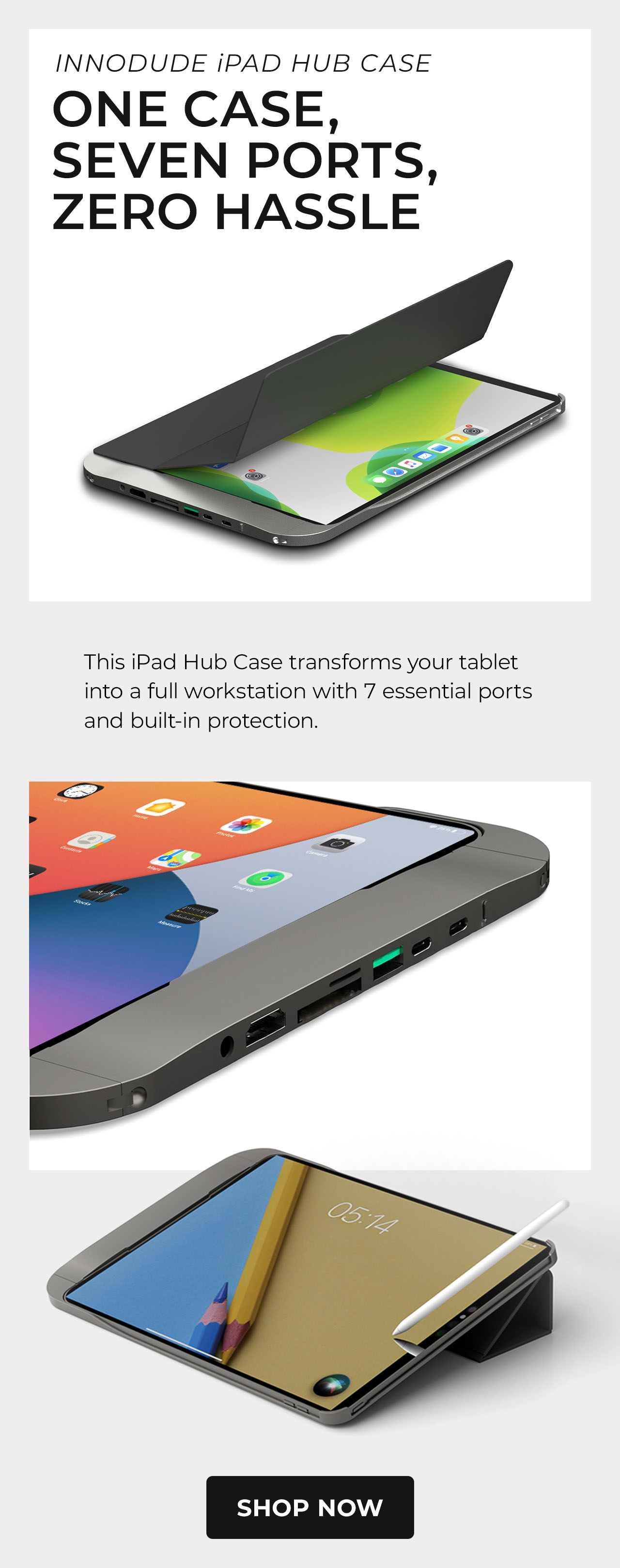 Innodude iPad Hub Case