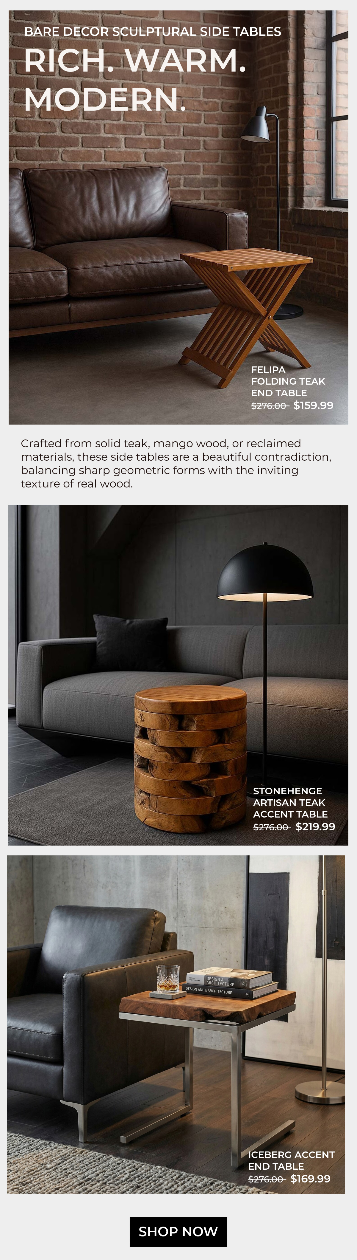 Bare Decor Side Tables