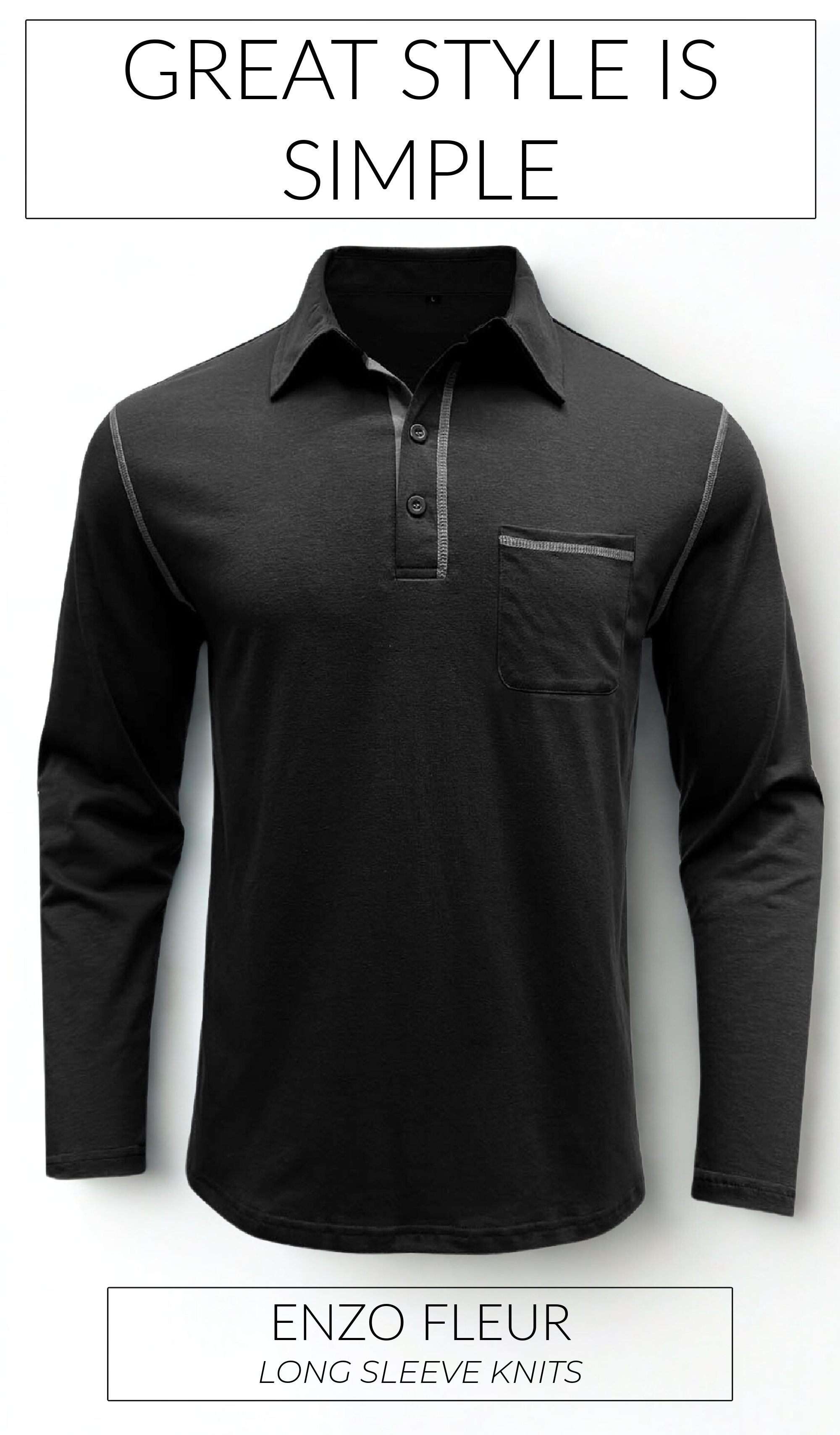Enzo Fleur Collared Shirts