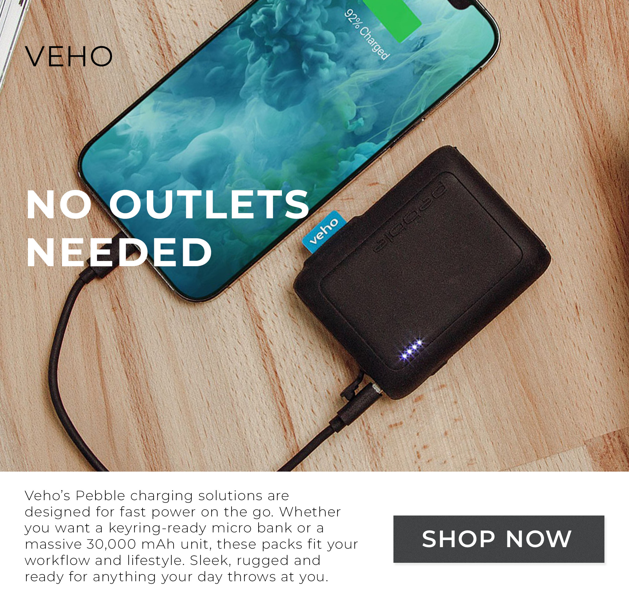 Veho Pebble Chargers
