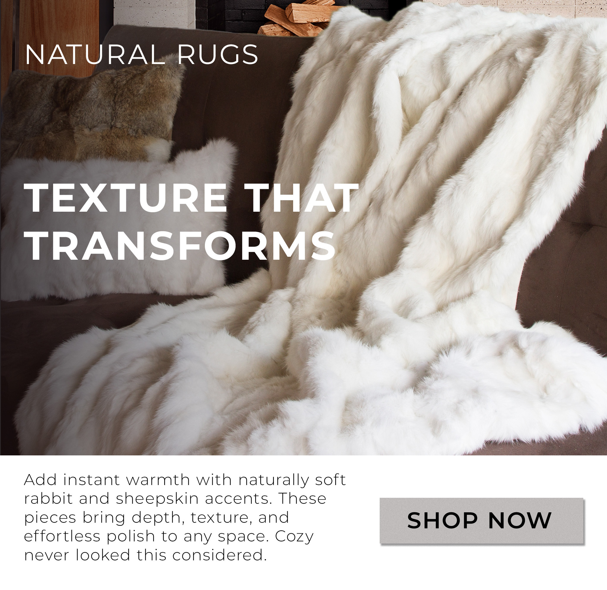 Natural Rugs Rabbit & Sheepskin Accents