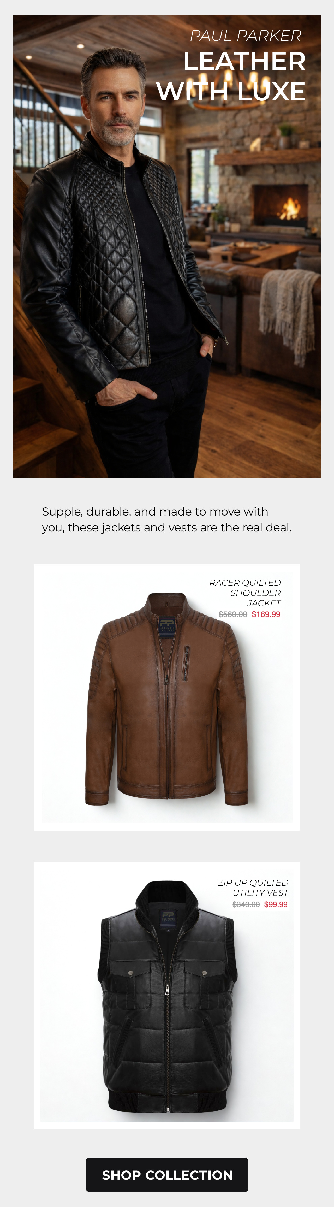 PAUL PARKER LEATHER JACKETS