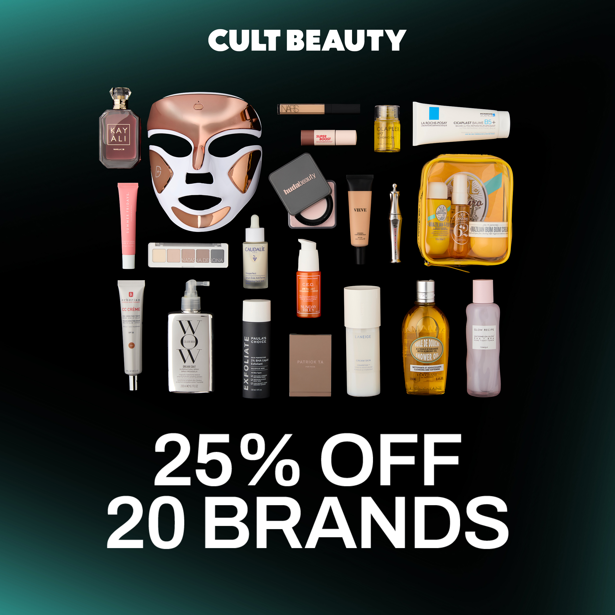 25% OFF 20 BRANDS