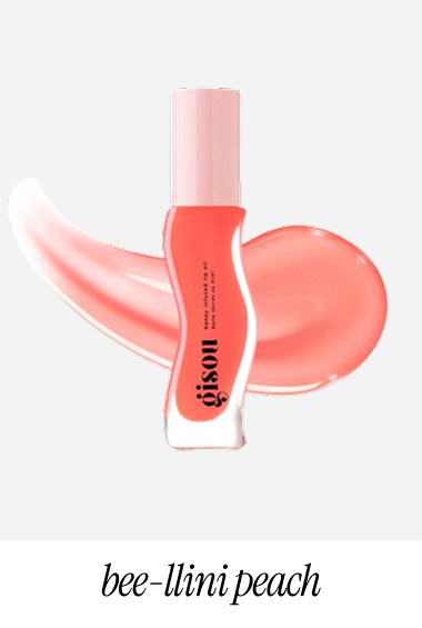 Gisou Honey Infused Lip Oil in 'Bee-llini Peach'