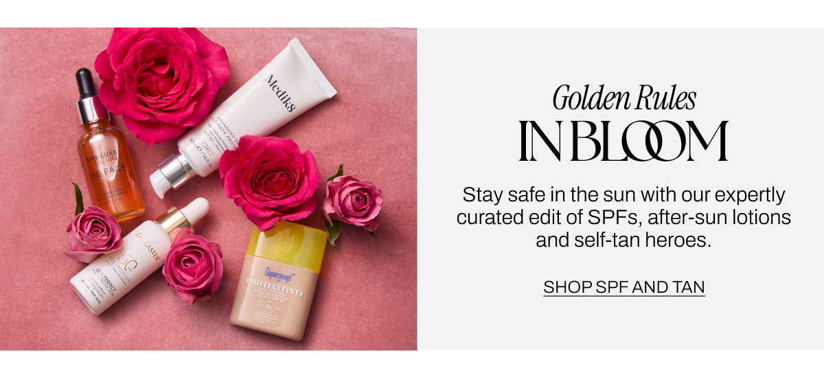 SHOP SPF AND TAN