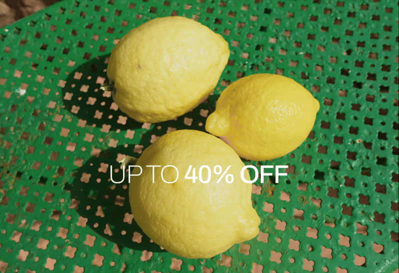 Summer Sale Up to 40% OFF