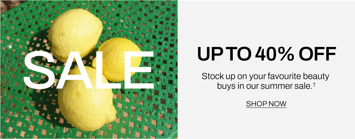 Up to 40% off summer sale