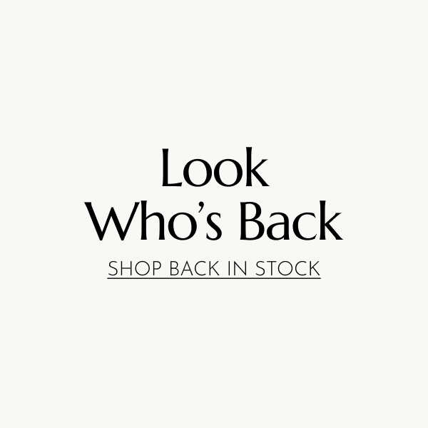 LOOK WHO'S BACK