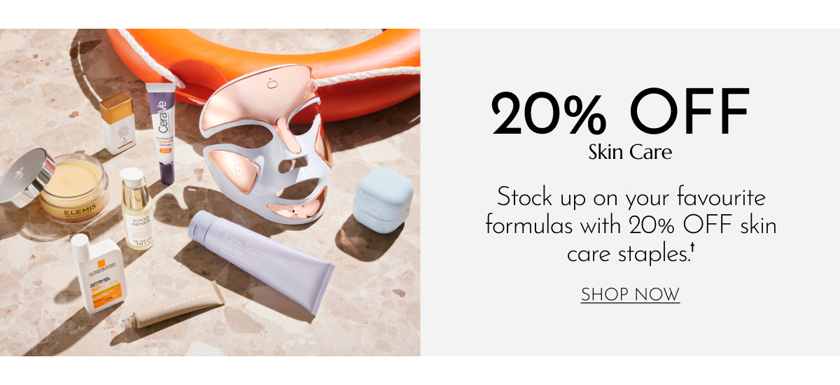 20% OFF SKIN CARE